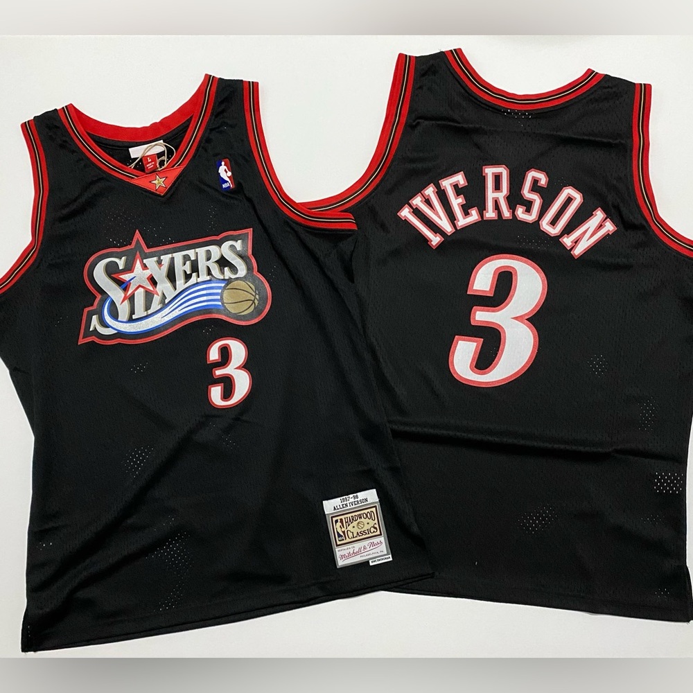 Allen Iverson Jersey Philadelphia Sixers size  S To XXL